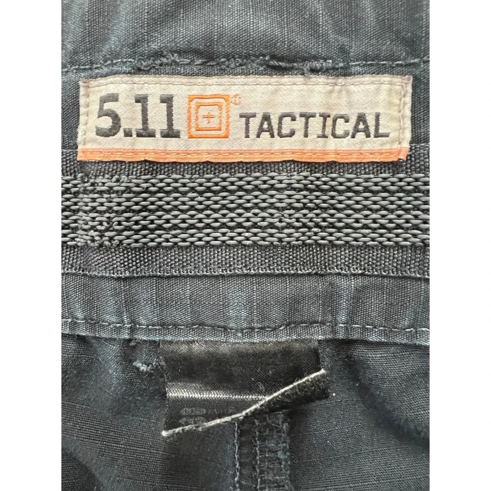 5.11 Tactical Men Black Ripstop Cargo Pants Work Trousers 34x29 Utility